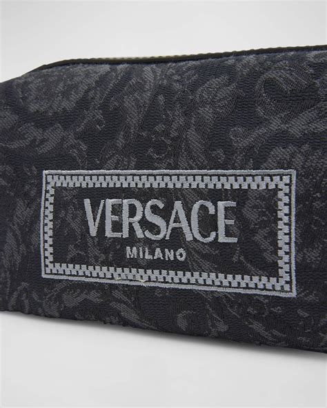 Versace Jacquard Embroidered Cosmetic Bag 